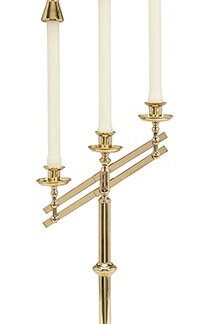 Norcia three Light Candelabra