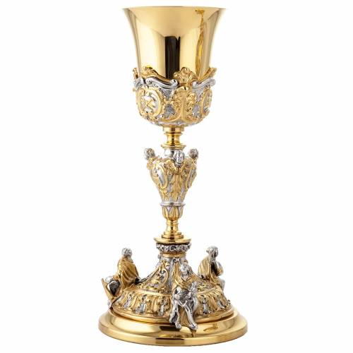 Baroque Chalice With Christ, Our Lady, And Four Evangelists – Paramentica